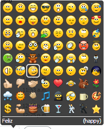 Uso de emoticones Los emoticonos son maneras divertidas para expresarnos en las conversaciones por chat.