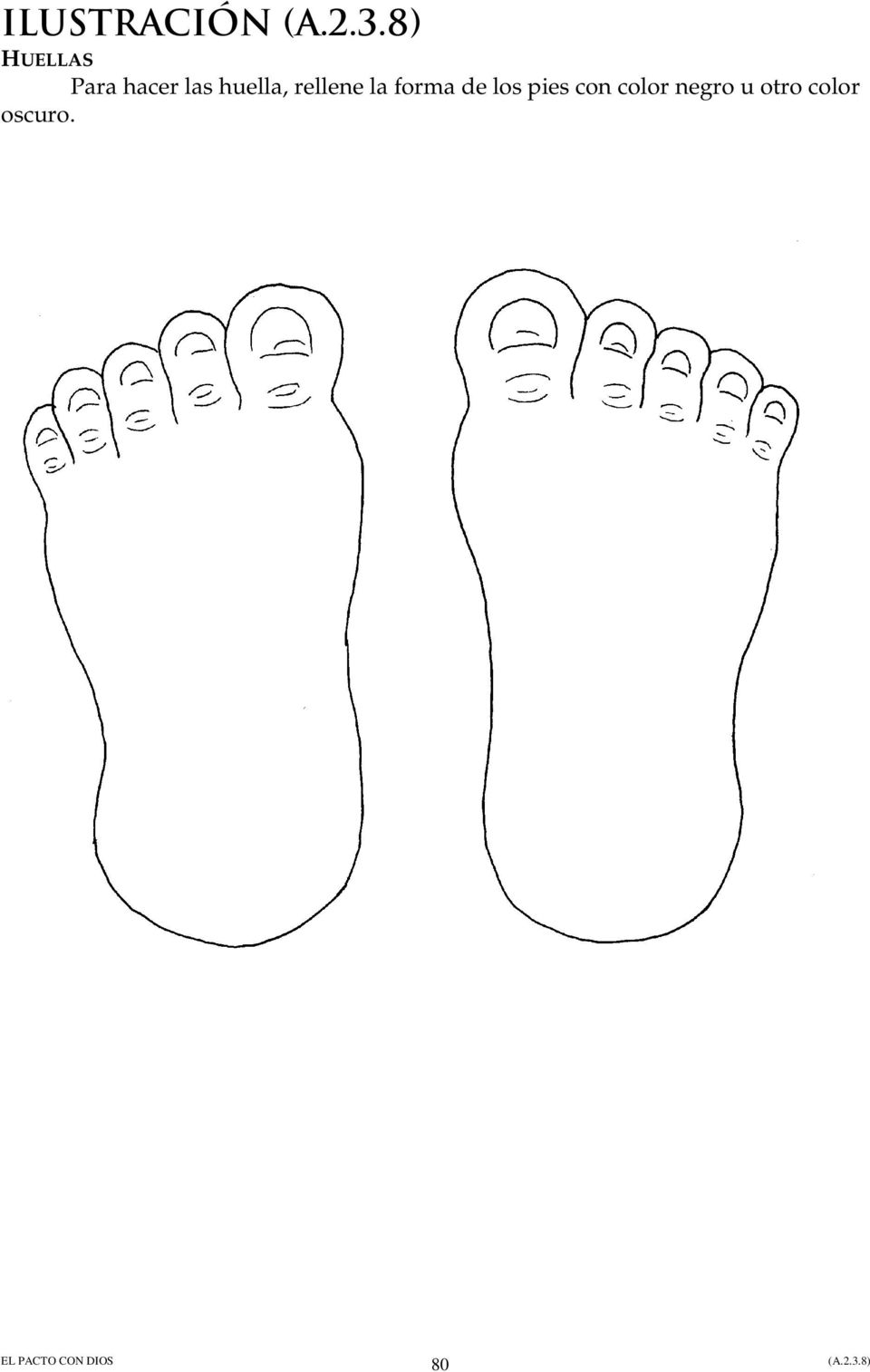 la forma de los pies con
