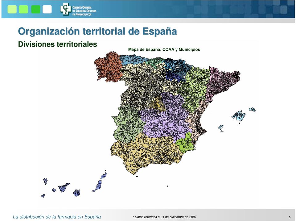 Mapa de España: CCAA y Municipios *