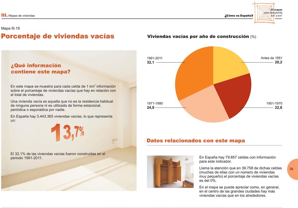 Una vivienda vacía es aquella que no es la residencia habitual de ninguna persona ni es utilizada de forma estacional, periódica o esporádica por nadie. En España hay 3.443.