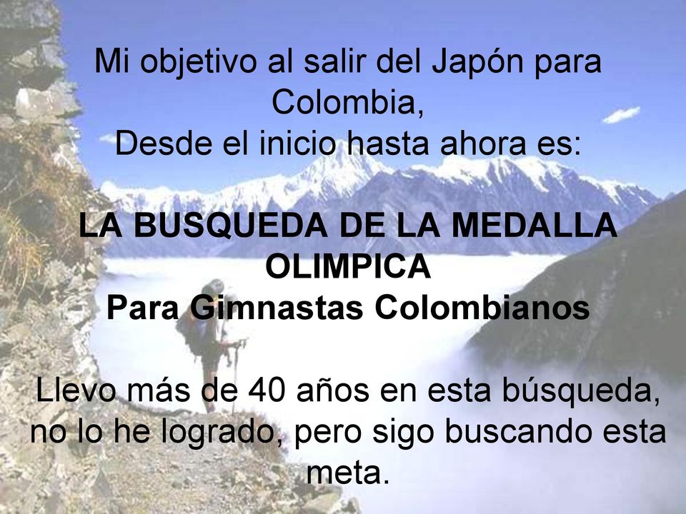 OLIMPICA Para Gimnastas Colombianos Llevo más de 40 años