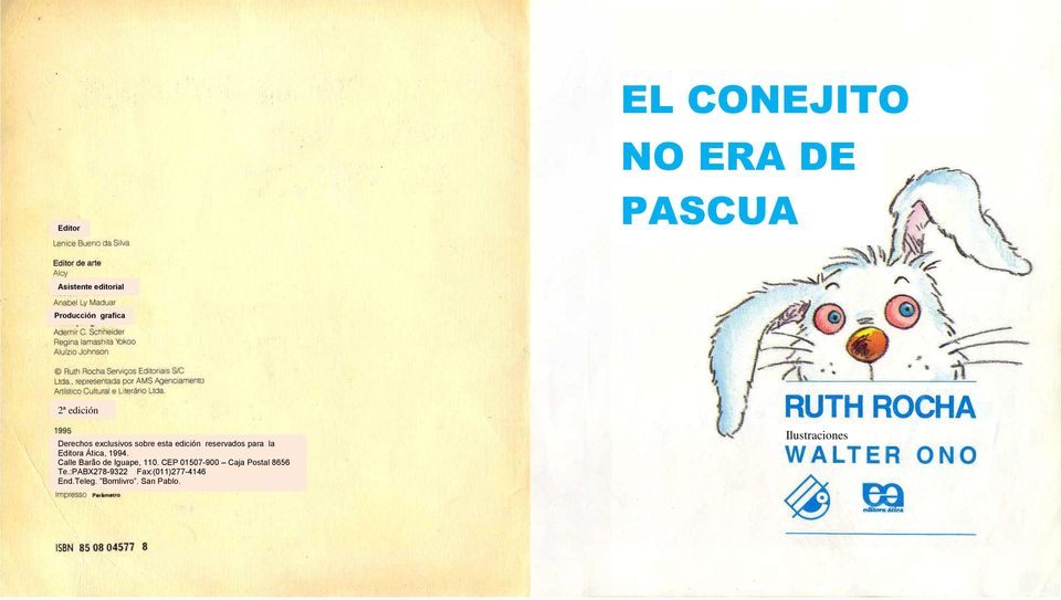 Editora Ática, 1994. Calle Barão de Iguape, 110.