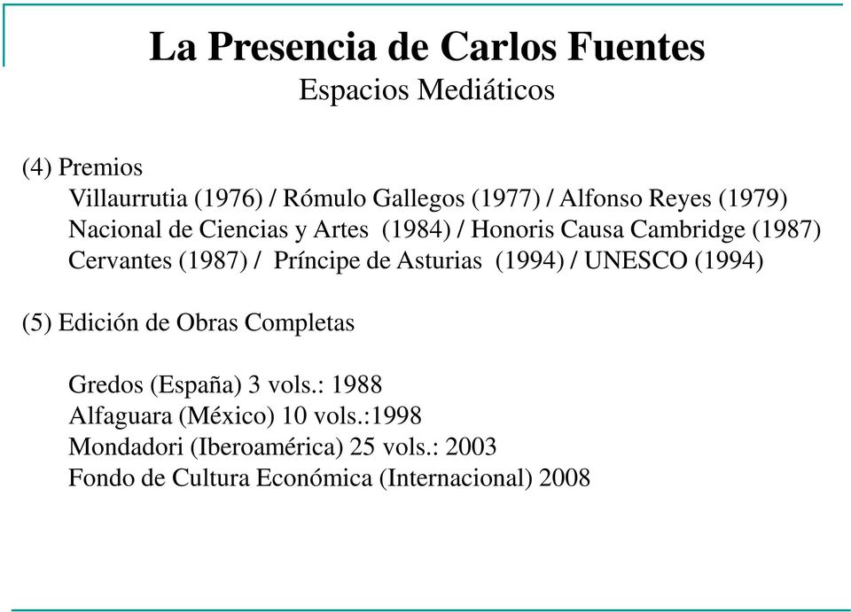 Príncipe de Asturias (1994) / UNESCO (1994) (5) Edición de Obras Completas Gredos (España) 3 vols.