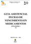 GUIA ASISTENCIAL FECHAS DE VENCIMIENTO EN MEDICAMENTOS GPMASSF001-1 V5