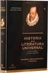 HISTORIA DE LA LITERATURA UNIVERSAL Literatura en Lengua Inglesa. La literatura de Estados Unidos desde sus orígenes hasta la Primera Guerra Mundial