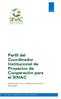 Perfil del Coordinador Institucional de Proyectos de Cooperación para el SINAC