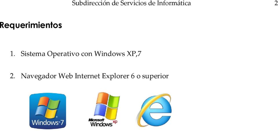 Sistema Operativo con Windows XP,7