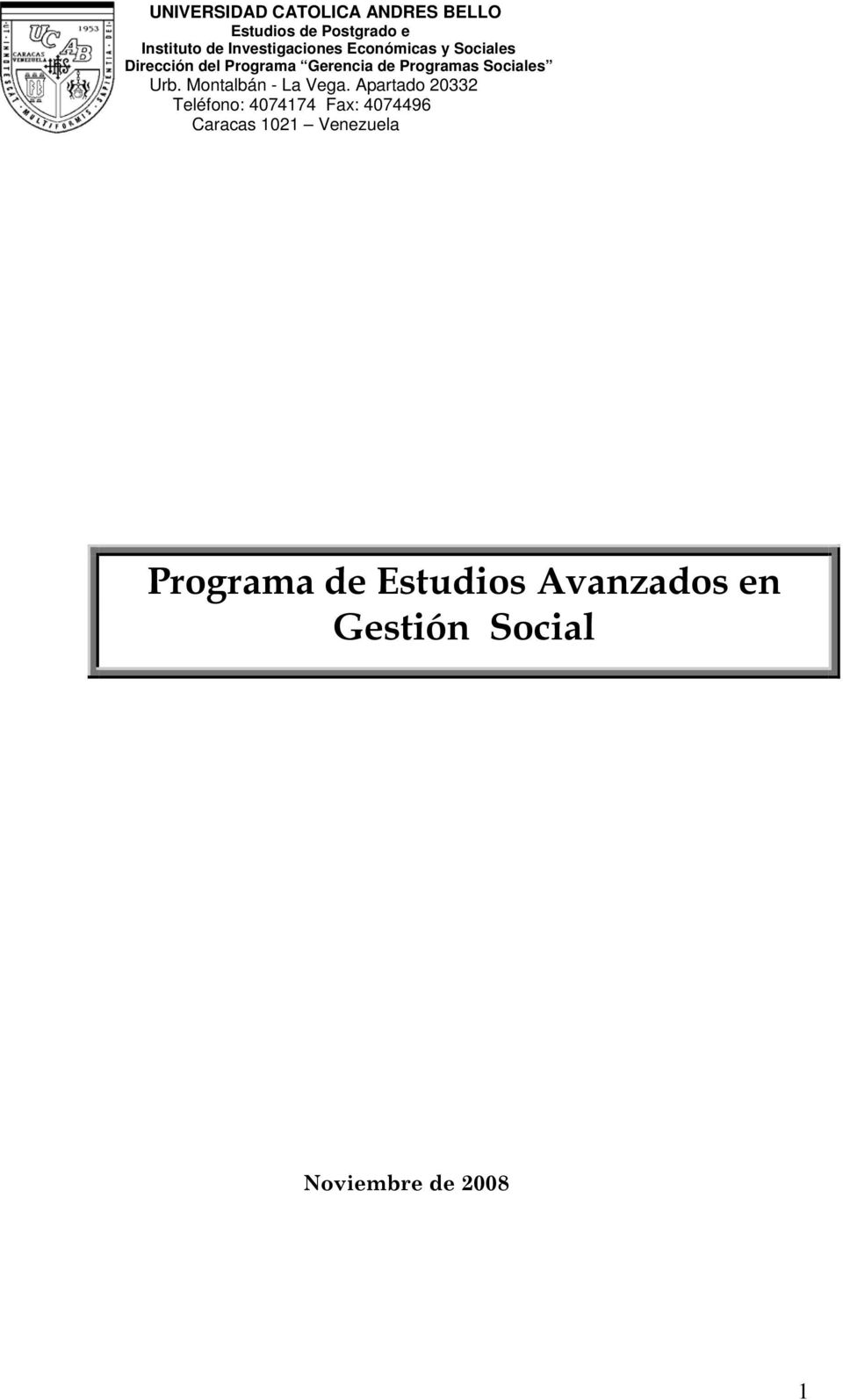 Programas Sociales Urb. Montalbán - La Vega.