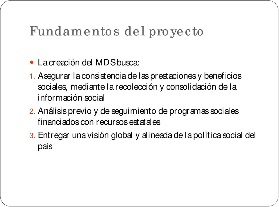 recolección y consolidación de la información social 2.