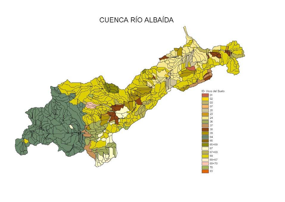 7241 Estudio para el Desarrollo Sostenible de L Albufera de Valencia Memoria. Ampliación del estudio hidrológico y sedimentológico de la cuenca del río Júcar. 3.3. COBERTURA DE SUELOS.