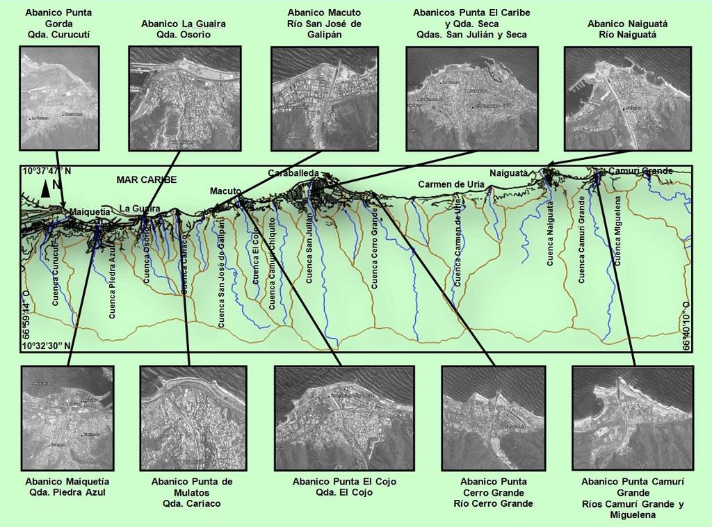 Características Geomorfológicas Generales de las Cuencas de Drenaje Abanicos
