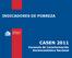INDICADORES DE POBREZA. Gobierno de Chile CASEN 2011. Encuesta de Caracterización Socioeconómica Nacional