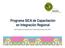 Programa SICA de Capacitación en Integración Regional