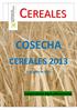 COSECHA CEREALES Cooperativas Agro-alimentarias. 6 de junio de 2013